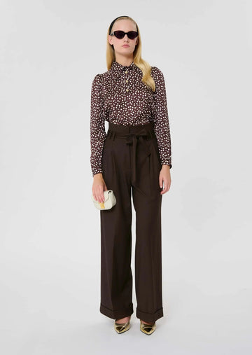 Pia Brown Flannel Pants Tara Jarmon