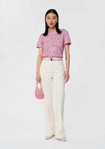 Jerome white denim jean