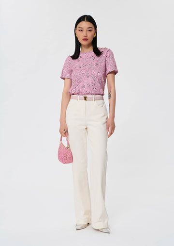 Jerome white denim jean Tara Jarmon