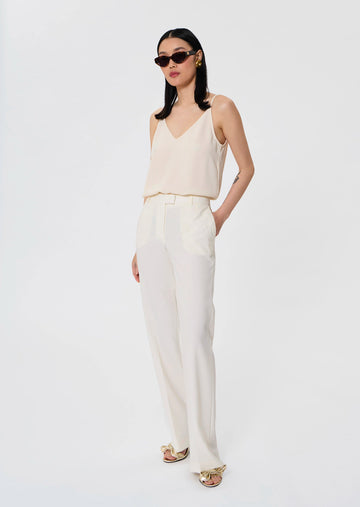 Poupee ecru tailored wool pants