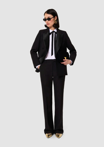 Poupette black tailored canvas pants Tara Jarmon