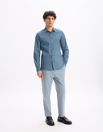Masantal1 Blue Long Sleeves Shirt Celio