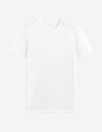 Neunir Optical White Short Sleeves Tshirt Celio