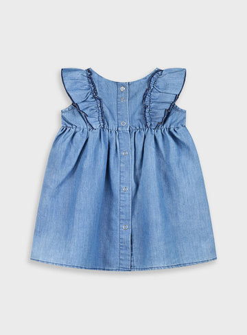 Blue Denim INFANT'S DRESS