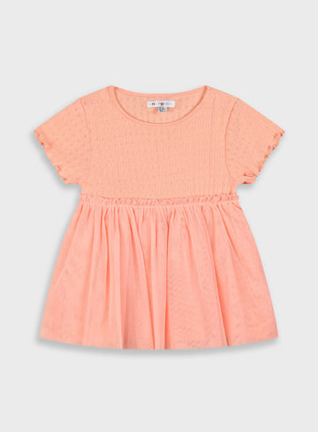 Salmon Pink INFANT'S DRESS