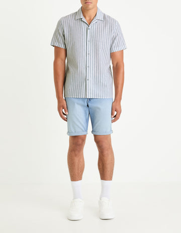 Bofirstbm Bleached Denim Bermuda