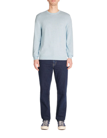 Decoton Sky Blue Mel Crew Neck Jumper Celio
