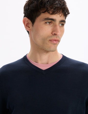 Decotonv Navy Crew Neck Jumper