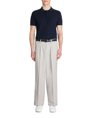 Lecombi Navy Short Sleeves Polo