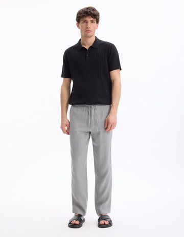 Leribi Black Short Sleeves Polo
