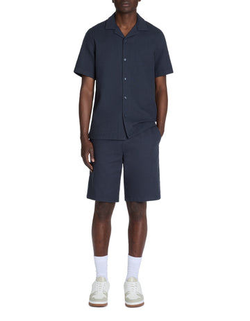 Larustic Navy Short Sleeves Shirt