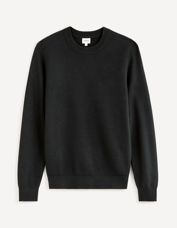 Bepic Black Crew Neck Jumper Celio