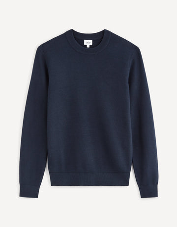 Bepic Navy Crew Neck Jumper Celio