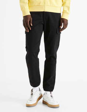 Pantalon cargo slim coton esprit maille
