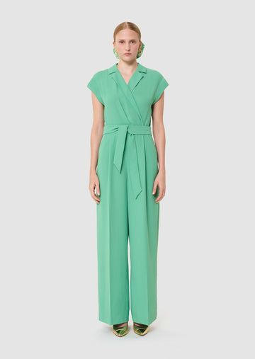 Charly green crepe suit