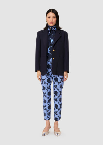 Valentin midnight blue tailored wool jacket