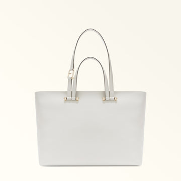 FURLA DUETTO TOTE BAG MARSHMALLOW+GRIGIO int.