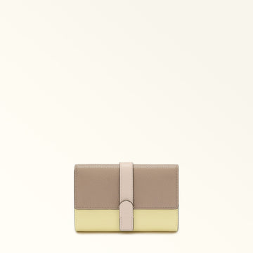 FURLA GRAZIA WALLET STUCCO GRAY+FREESIA+AZALEA