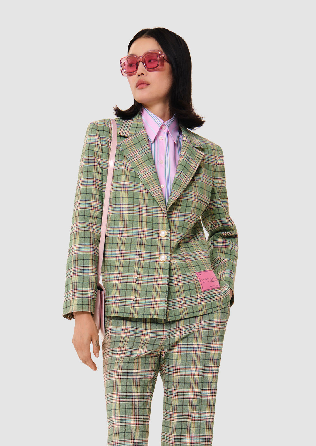 Valy green tartan jacket by Tara Jarmon Lebanon