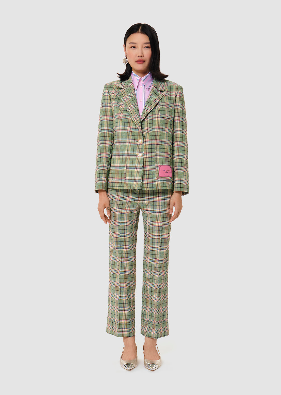 Valy green tartan jacket by Tara Jarmon Lebanon