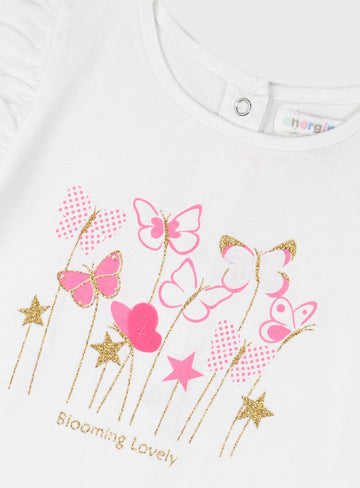 Set t-shirt with skirt for baby girls Energiers