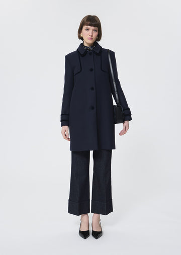 Mado night wool cloth coat