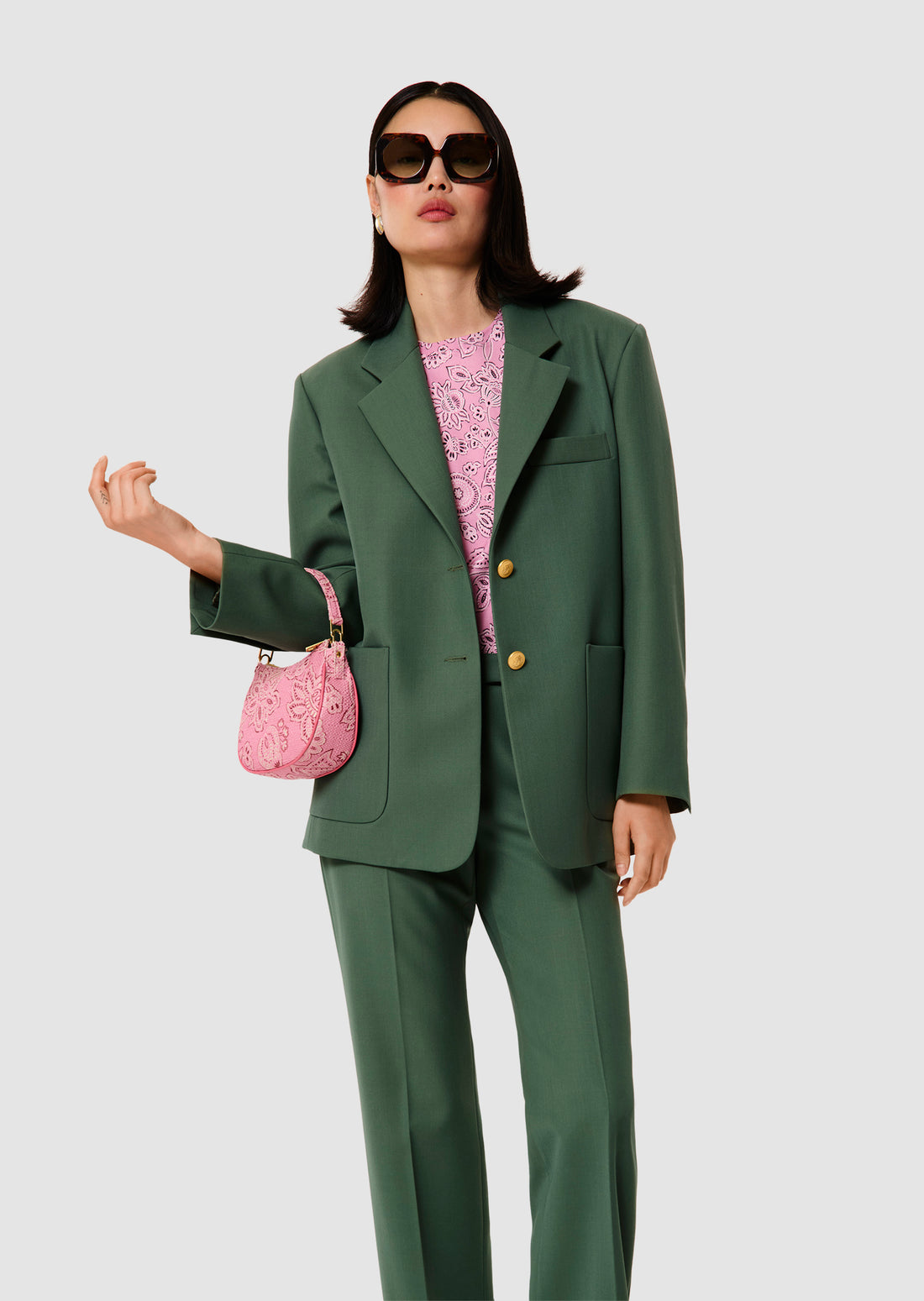 Valentin green tailored jacket by Tara Jarmon Lebanon