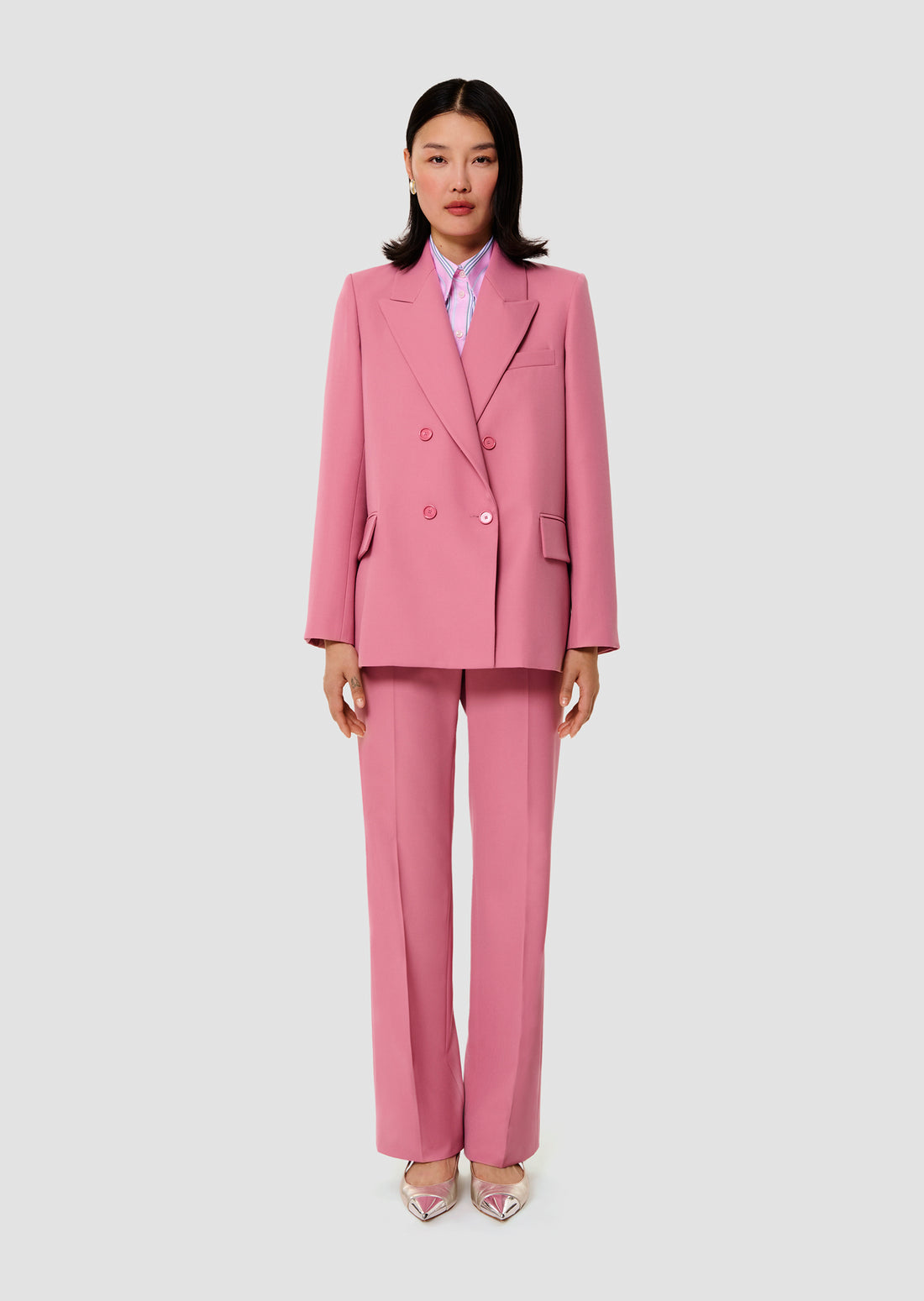 Valson pink tailored wool jacket by Tara Jarmon Lebanon