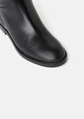 Kayleigh black leather boots Tara Jarmon