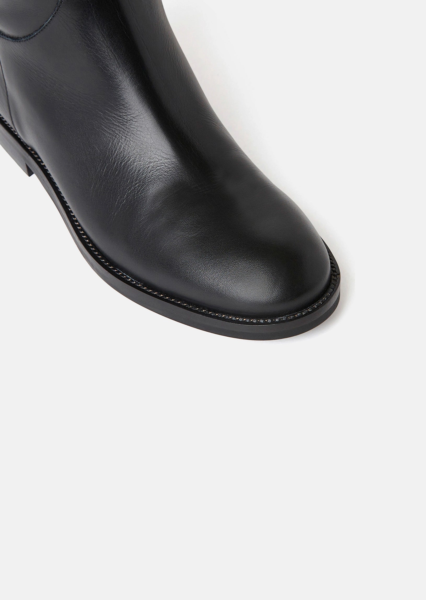 Kayleigh black leather boots Tara Jarmon