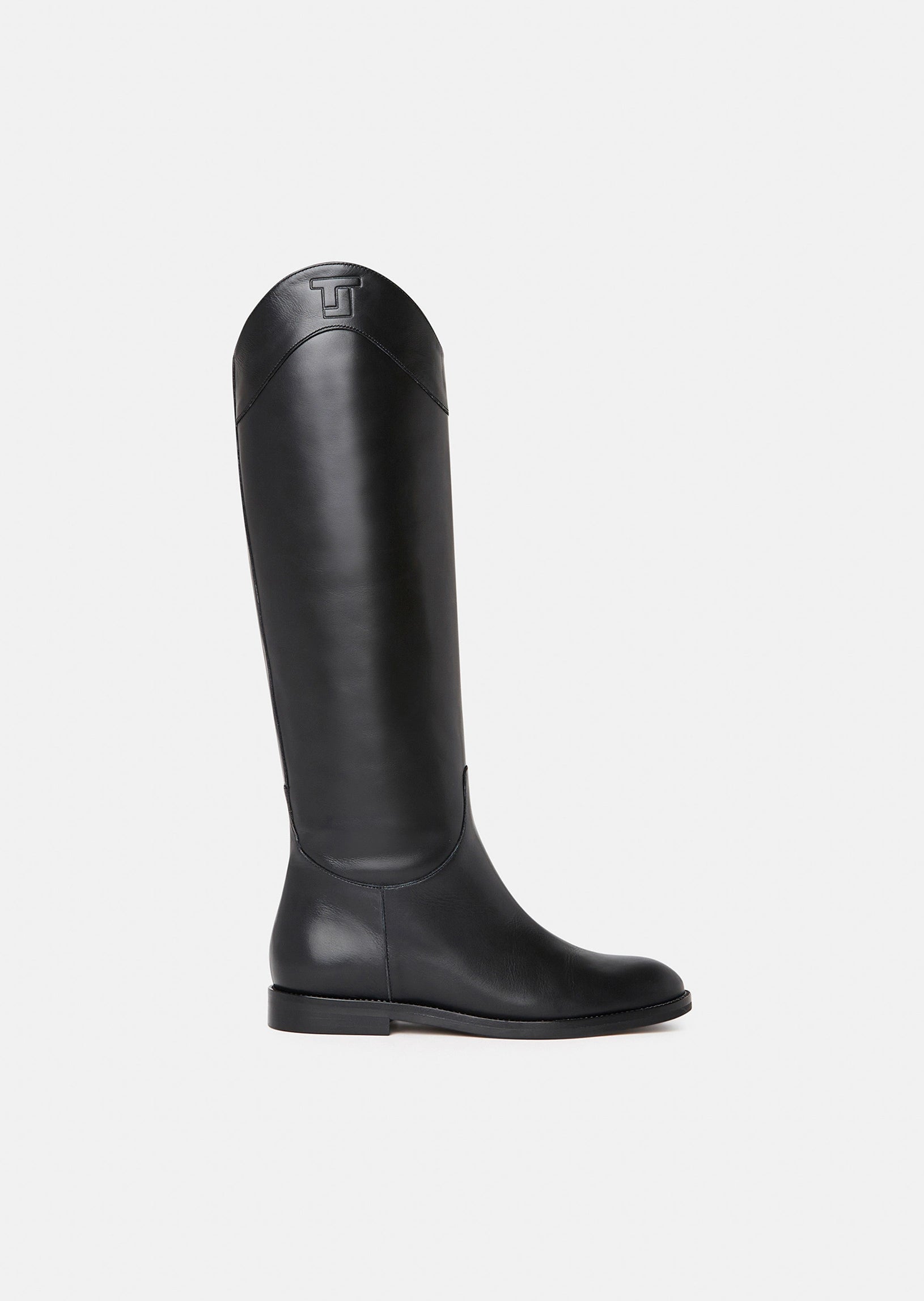 Kayleigh black leather boots Tara Jarmon