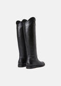 Kayleigh black leather boots Tara Jarmon