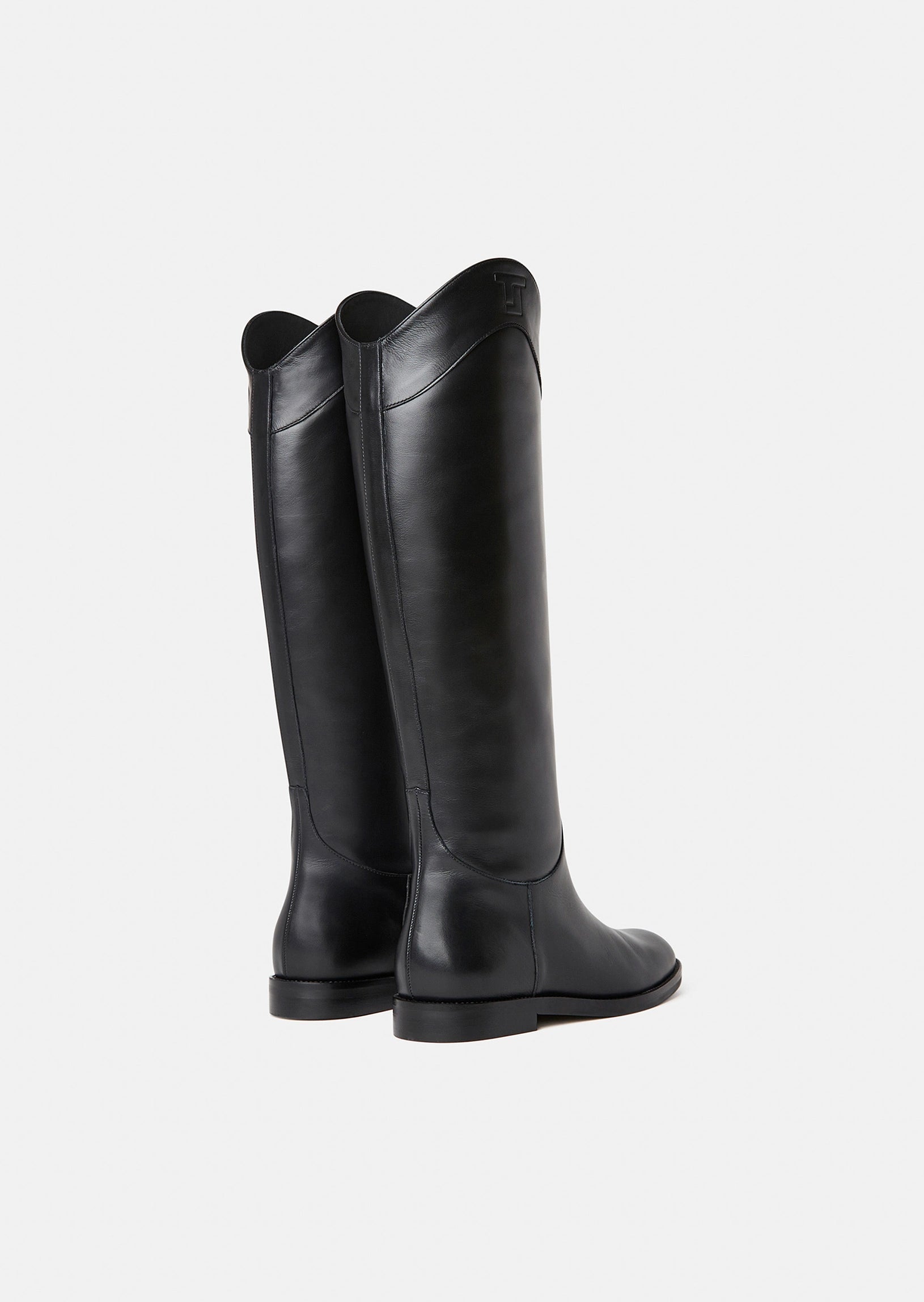 Kayleigh black leather boots Tara Jarmon