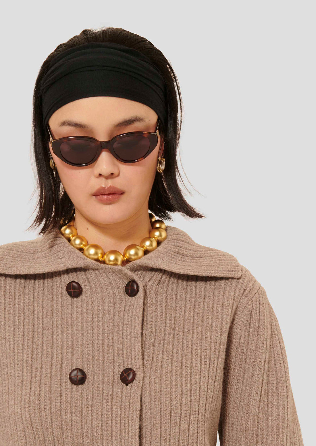 Goldie brown wool cardigan by Tara Jarmon Lebanon