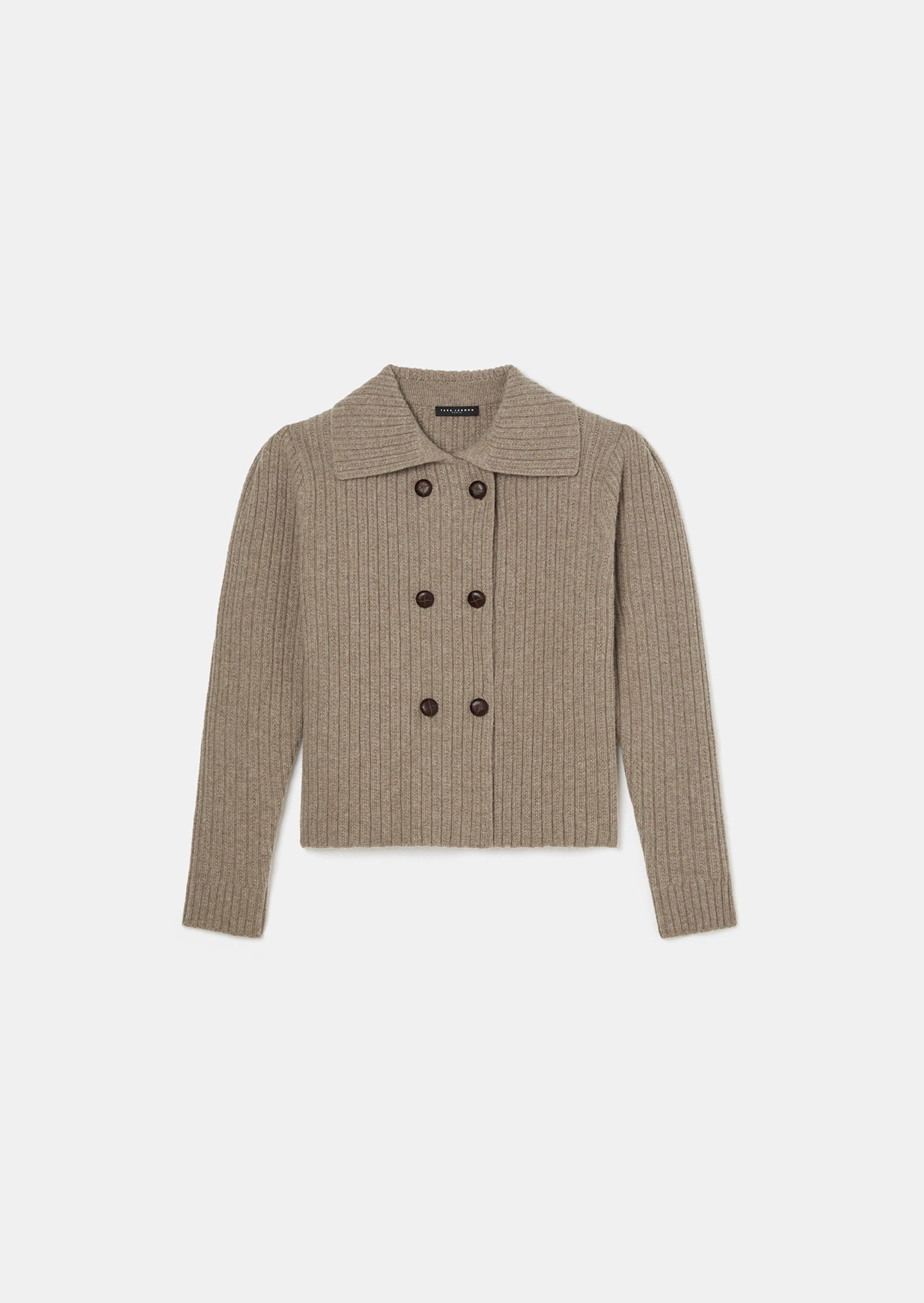 Goldie brown wool cardigan Tara Jarmon