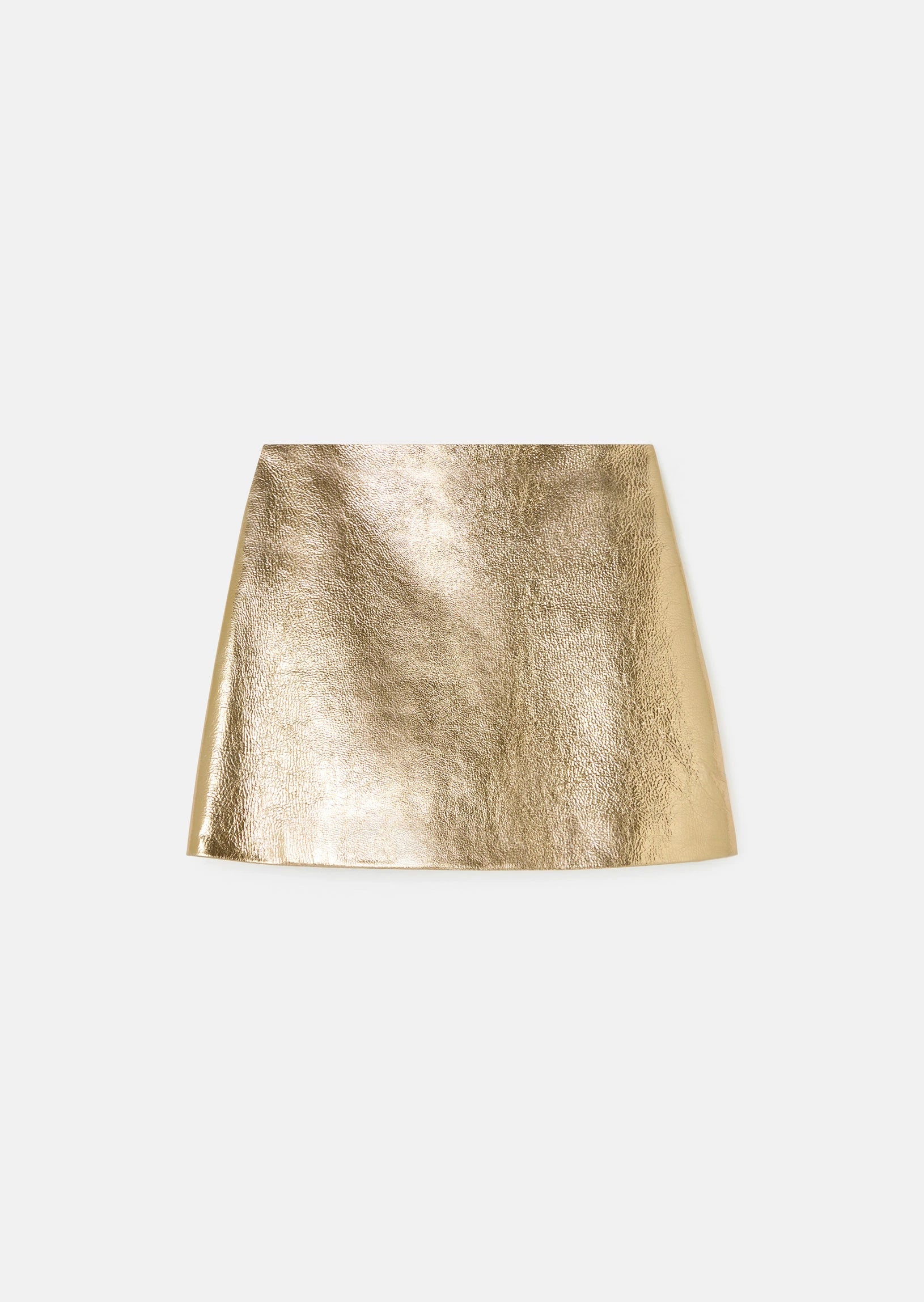 Josia golden leather skirt Tara Jarmon