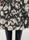 Joe black with ecru tulip print skirt Tara Jarmon