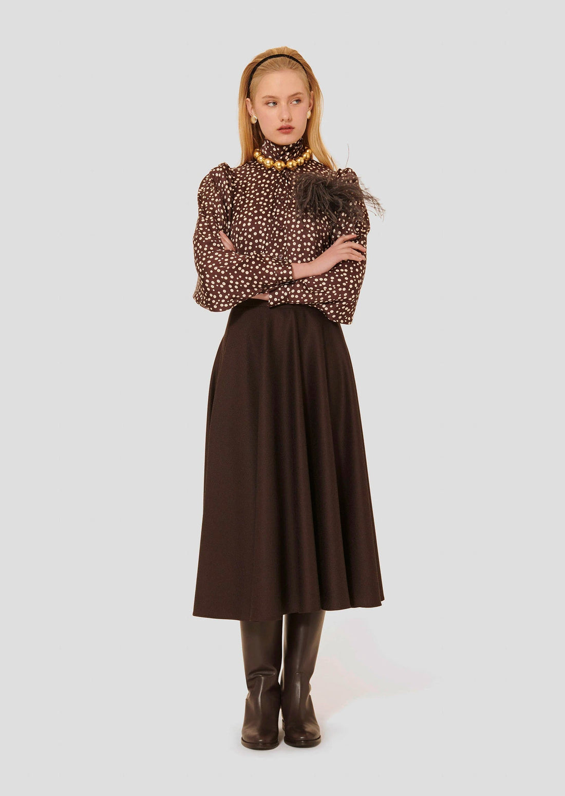 Jackie brown flannel skirt Tara Jarmon