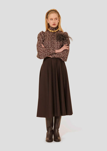Jackie brown flannel skirt Tara Jarmon