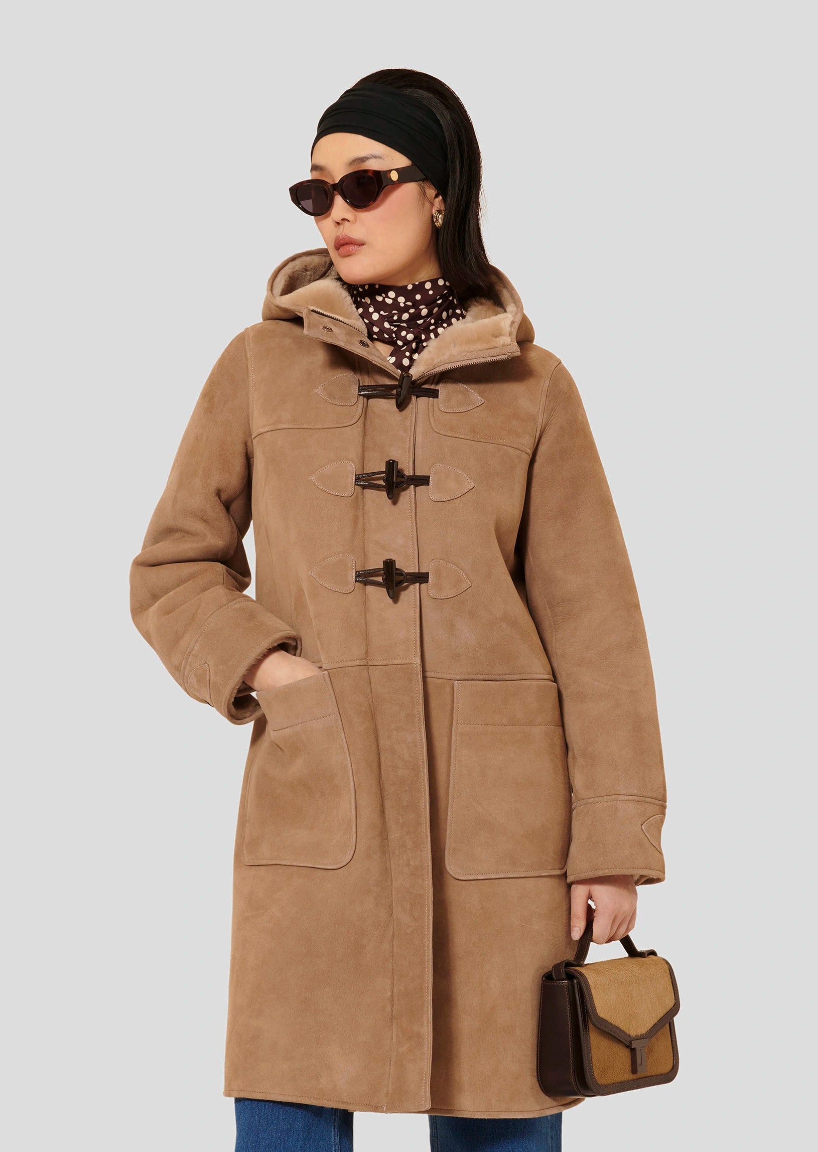 Montana brown sheepskined coat Tara Jarmon