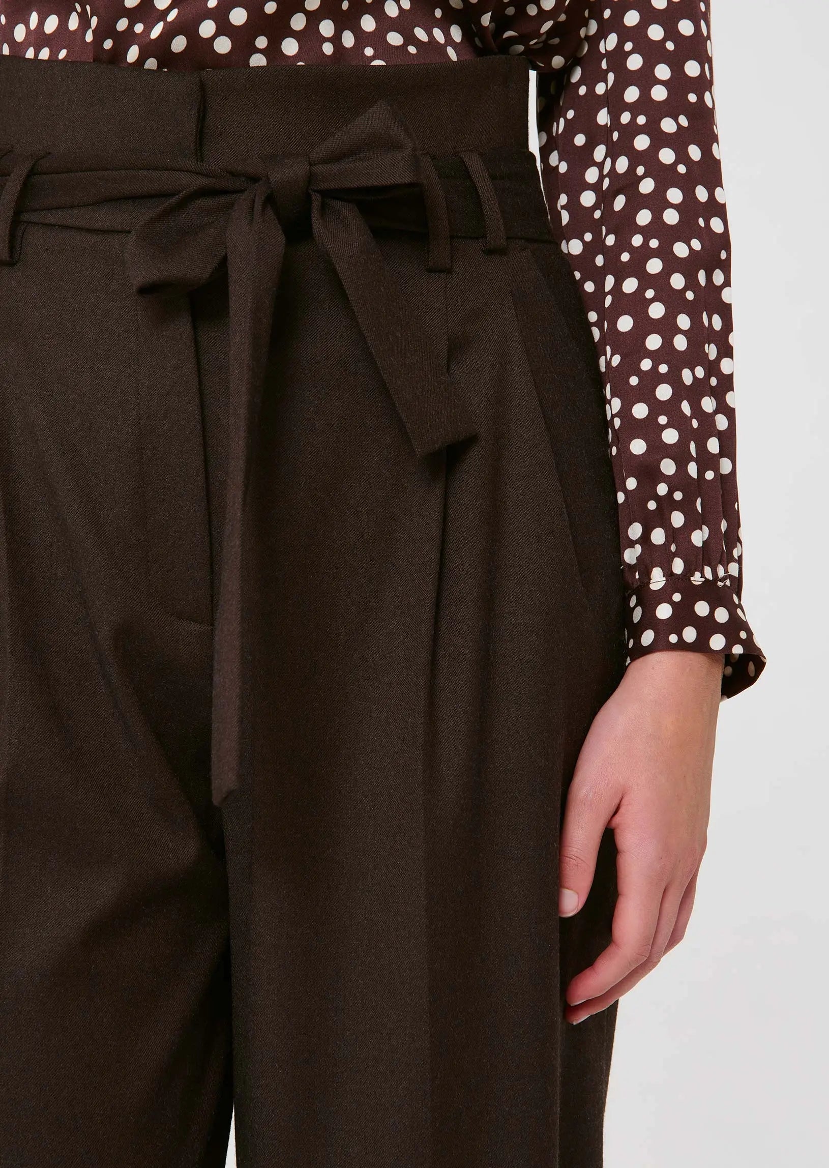 Pia Brown Flannel Pants Tara Jarmon