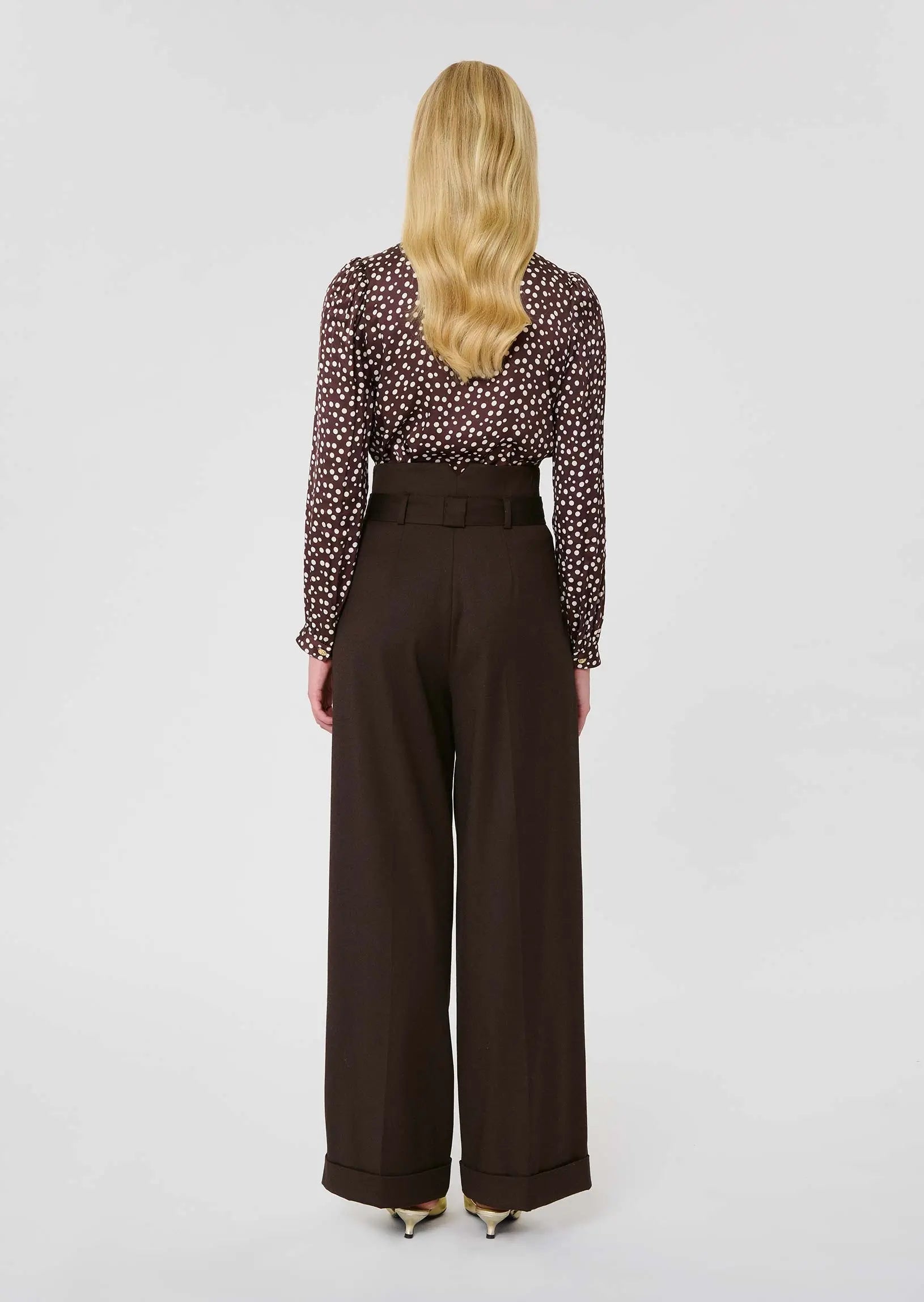 Pia Brown Flannel Pants Tara Jarmon