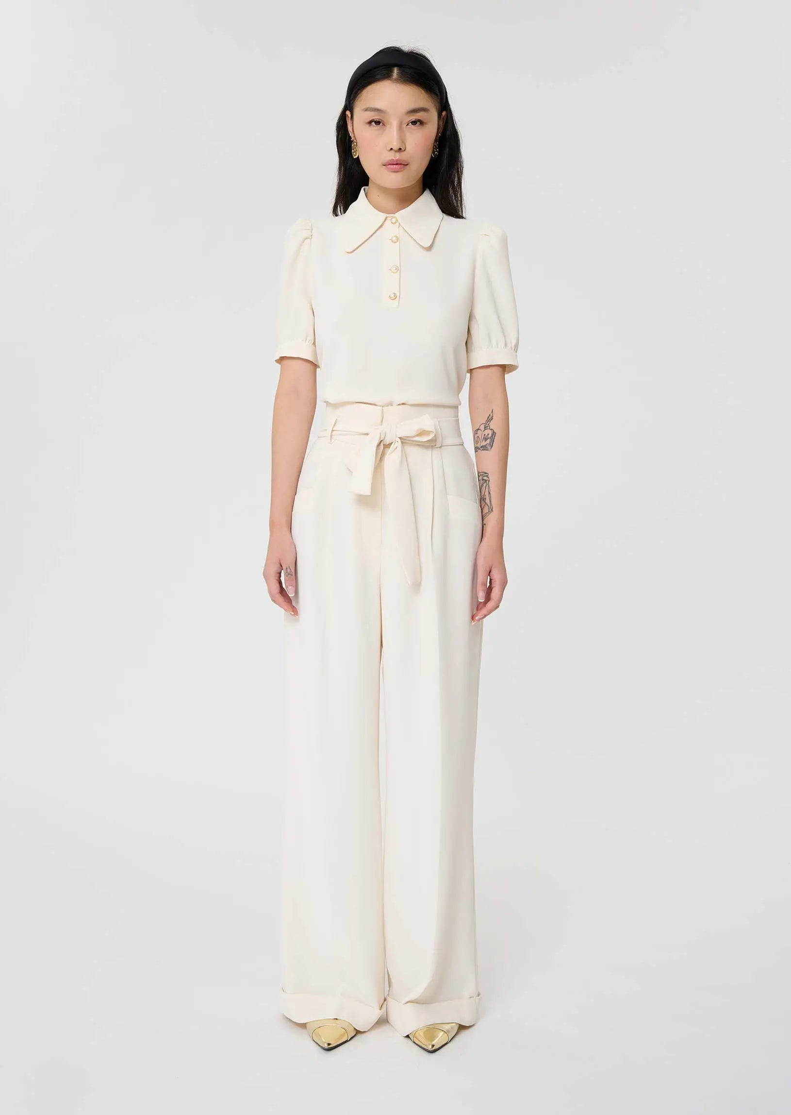 Pia ecru pants Tara Jarmon
