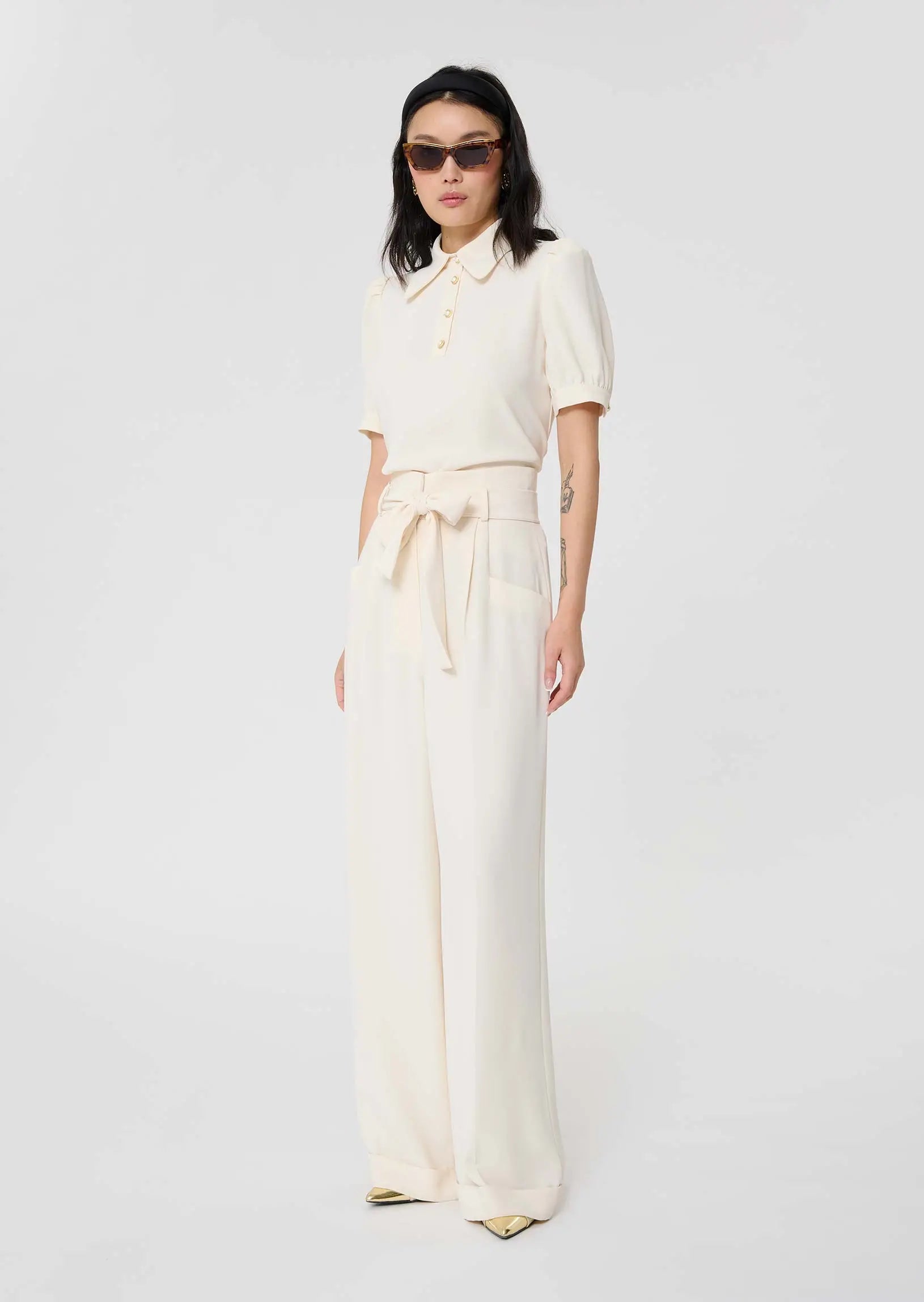 Pia ecru pants Tara Jarmon