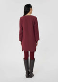 Ruoda Burgundy Crepe Dress Tara Jarmon