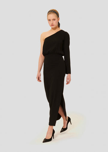 Richie Black Crepe Dress Tara Jarmon