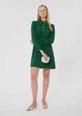 Rolfo green crepe dress Tara Jarmon