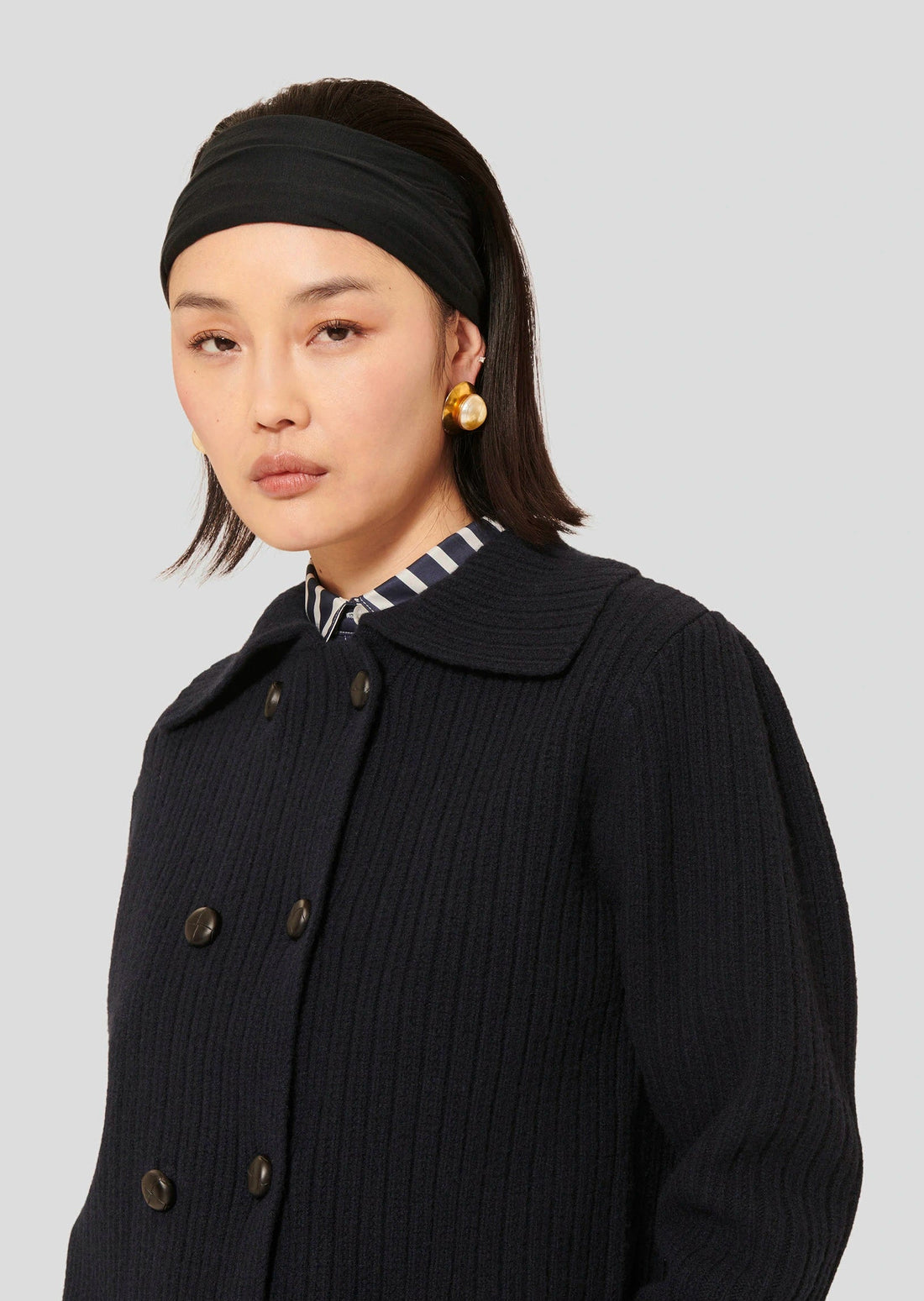 Goldie midnight blue woll cardigan Tara Jarmon