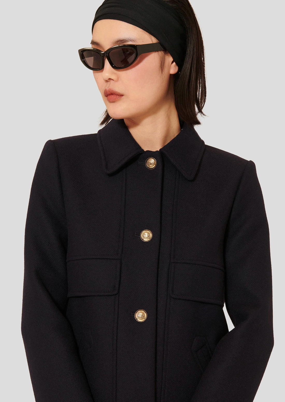 Marley midnight blue caban coat Tara Jarmon