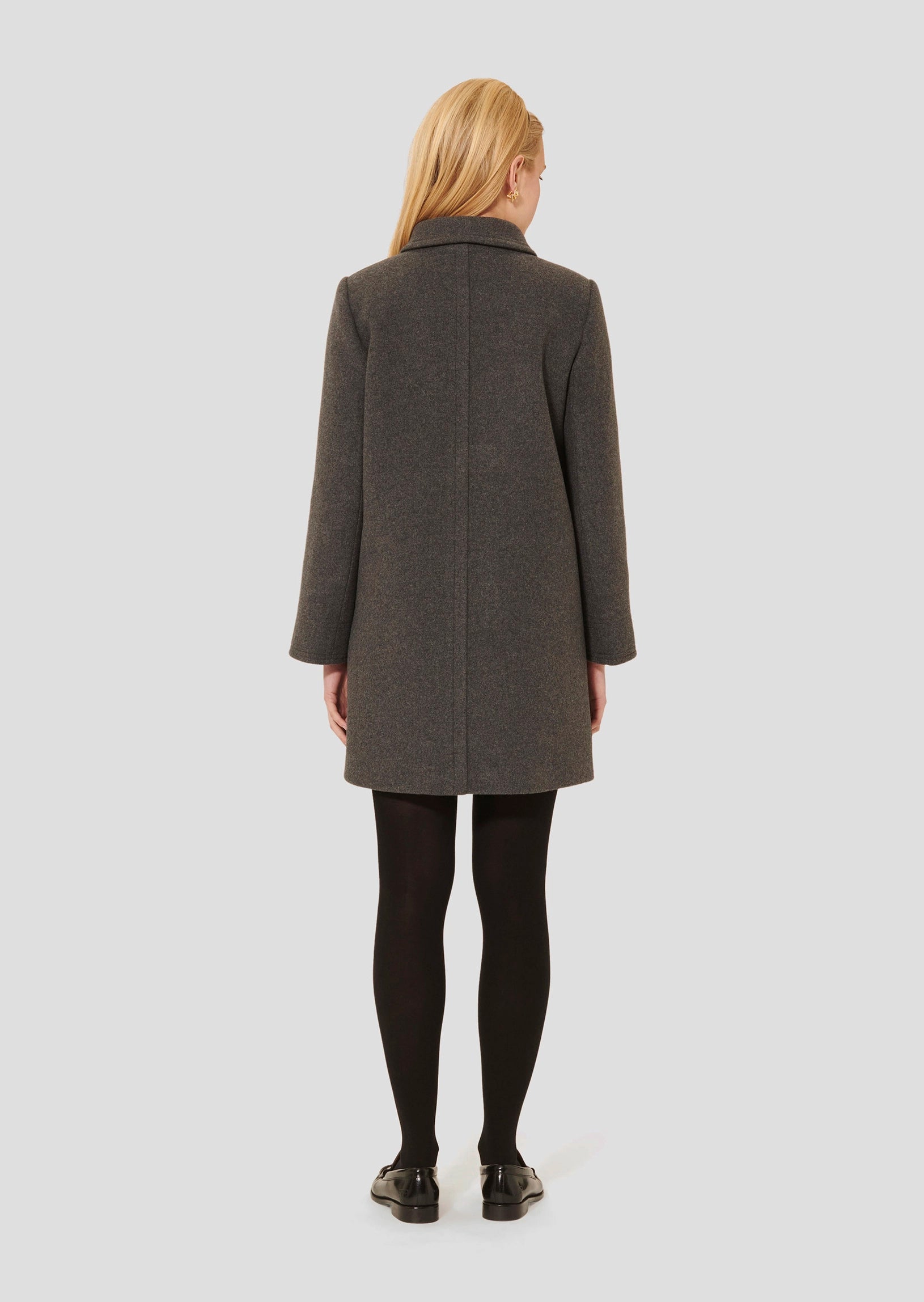 Marceau grey caban coat Tara Jarmon